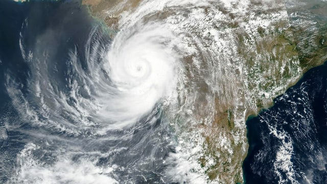 Satellitenbild des Zyklons Tauktae