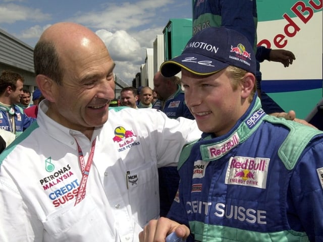 Kimi Räikkönen mit Peter Sauber. Kimi Räikkönen mit Peter Sauber.