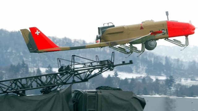 Eine Drohne der Schweizer Armee. Eine Drohne der Schweizer Armee.