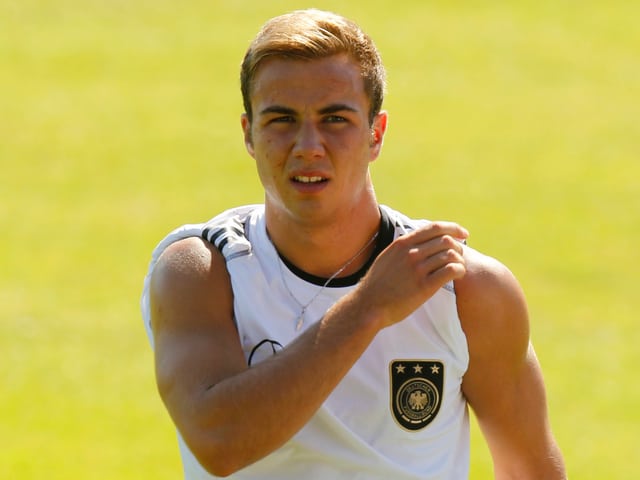 Mario Götze im Deutschland-Trikot. Mario Götze im Deutschland-Trikot.