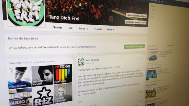 Bild der Facebook-Seite von «Tanz dich frei». Bild der Facebook-Seite von «Tanz dich frei».