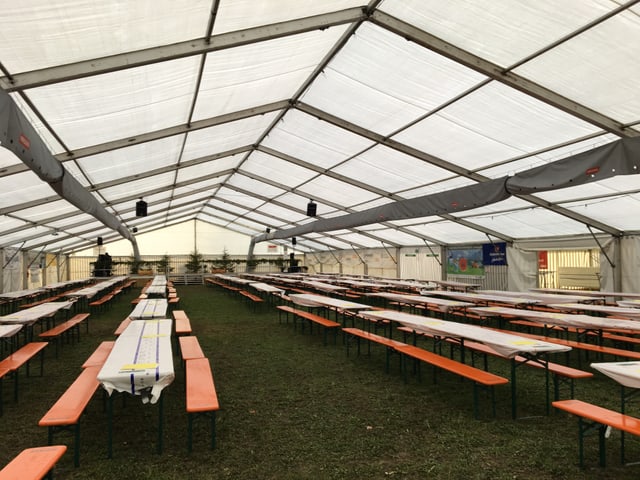 La tenda è anc vida.