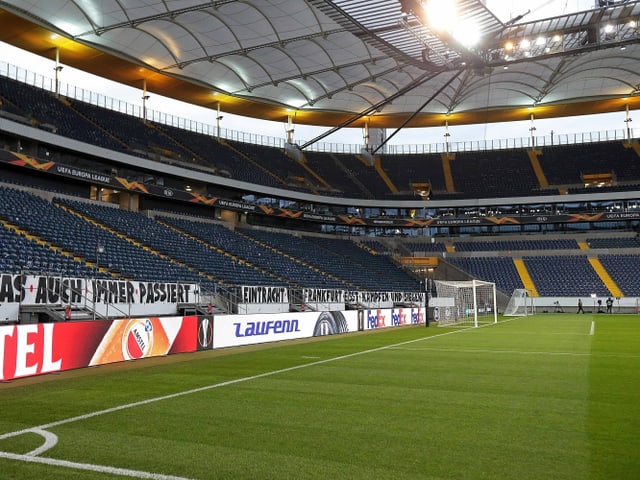 Das Stadion in Frankfurt. Das Stadion in Frankfurt.