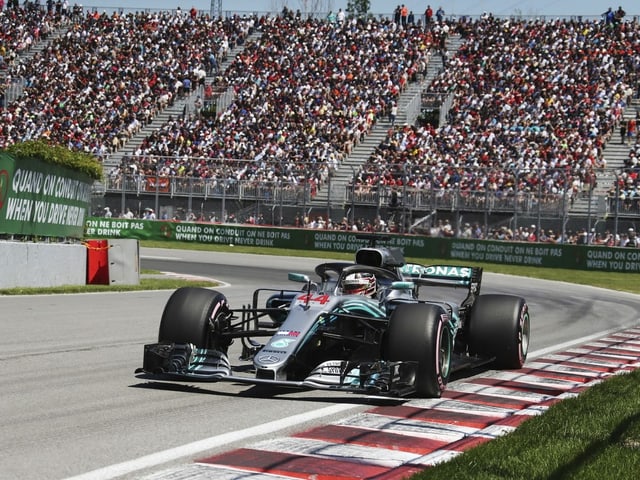 Der GP in Kanada, hier mit dem letzten Sieger Lewis Hamilton. Der GP in Kanada, hier mit dem letzten Sieger Lewis Hamilton.