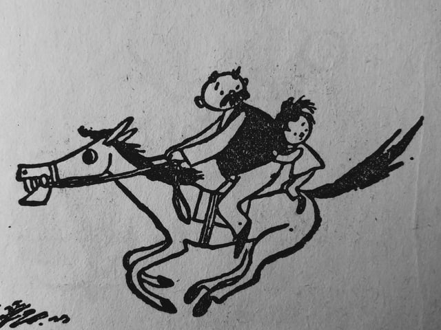 Zeichnung von E.O. Plauen aus «Vater und Sohn» Band 2 Zeichnung von E.O. Plauen aus «Vater und Sohn» Band 2