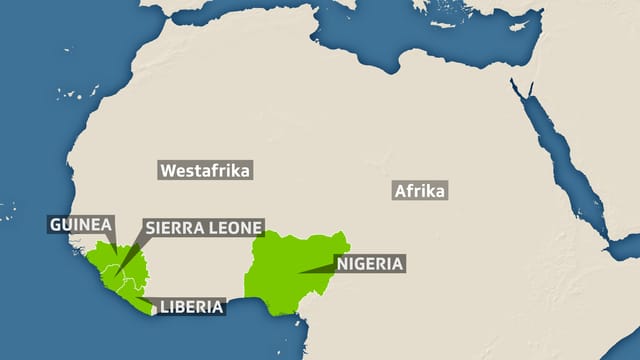 Karte Westafrika