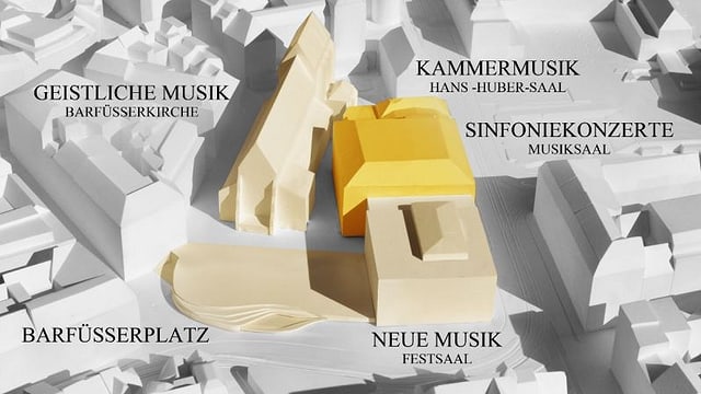 Visualisierung von Herzog & de Meuron. Visualisierung von Herzog & de Meuron.