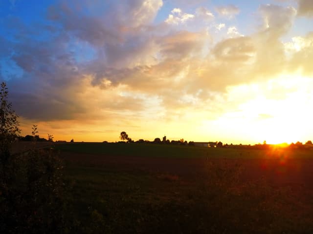 Schöner Sonnenuntergang.