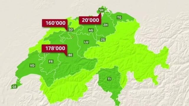 Karte der Schweiz Karte der Schweiz