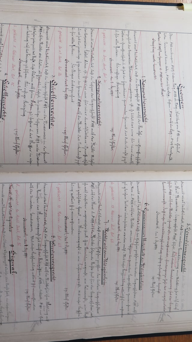aufgeschlagenes Grundbuch von Hundwil aufgeschlagenes Grundbuch von Hundwil