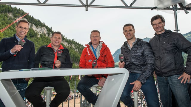Das SRF-Team am ESAF in Estavayer-le-Lac Das SRF-Team am ESAF in Estavayer-le-Lac