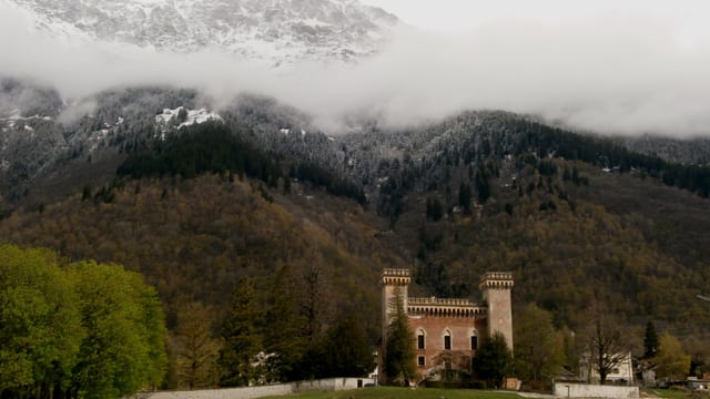 Die Berge waren im Bergell ebenfalls angezuckert. Die Berge waren im Bergell ebenfalls angezuckert.