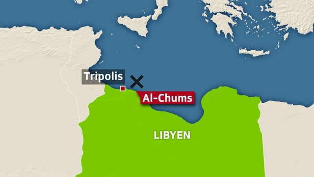 Karte mit Al-Chums. Karte mit Al-Chums.
