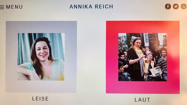 Foto von Annika Reichs Webseite Foto von Annika Reichs Webseite