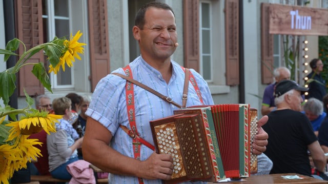Immer mit dabei - der Mann für «Hau den Lukas».
