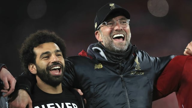 Salah und Klopp. Salah und Klopp.