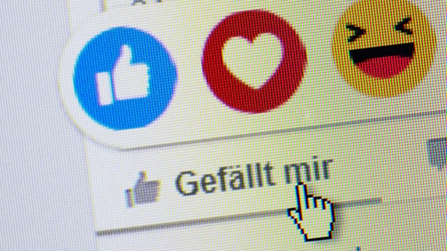 Like-Button auf Facebook.