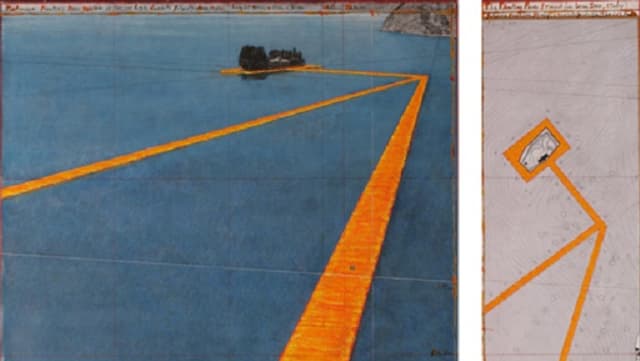 il purtret floating piers da christo il purtret floating piers da christo