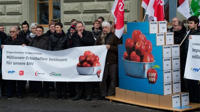 Die Volksinitiative zur Erbschaftssteuer wird im Februar eingereicht. Die Volksinitiative zur Erbschaftssteuer wird im Februar eingereicht.