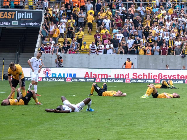 Spieler am Boden