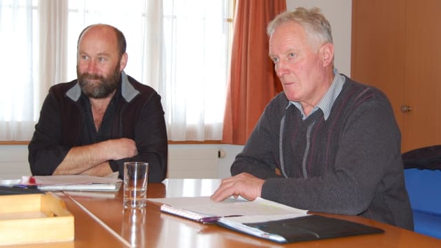Zwei Männer am Tisch Zwei Männer am Tisch