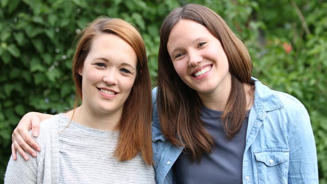 Isabelle und Michelle Schorer. Isabelle und Michelle Schorer.