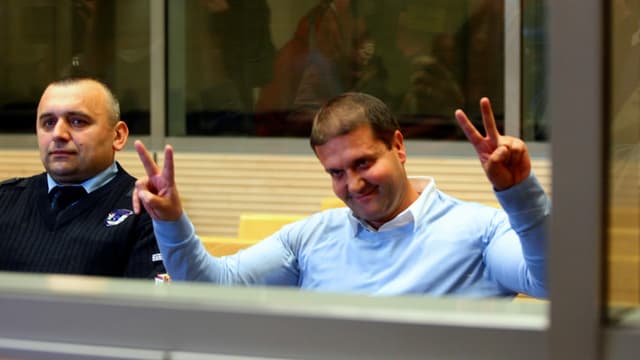 Der Drogenboss Darko Šarić vor Gericht. Der Drogenboss Darko Šarić vor Gericht.