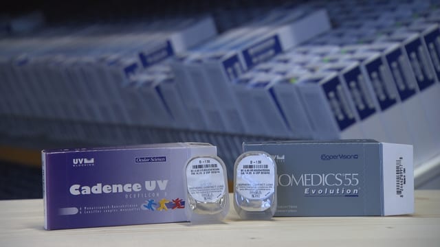 Kontaktlinsen in Verpackung Kontaktlinsen in Verpackung