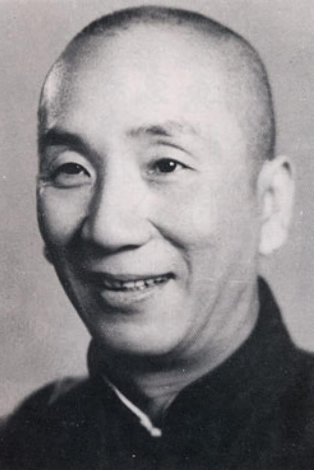 Schwarz-weiss Porträt von Ip Man Schwarz-weiss Porträt von Ip Man