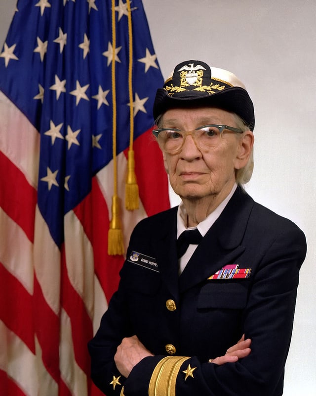 Portrait Grace Hopper in Uniform Portrait Grace Hopper in Uniform