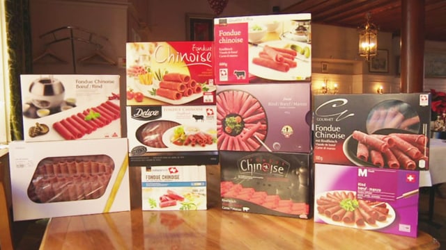 Verpackungen mit Fondue Chinoise. Verpackungen mit Fondue Chinoise.