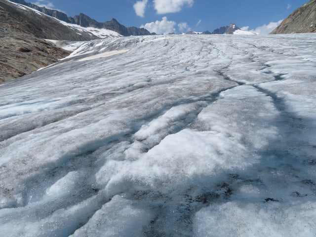 Der nasse Rhonegletscher Der nasse Rhonegletscher