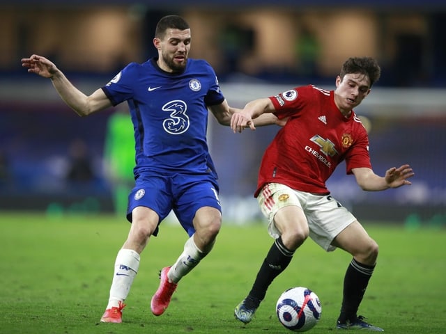 Chelseas Mateo Kovacic (links) und Manchester Uniteds Victor Lindelöf. Chelseas Mateo Kovacic (links) und Manchester Uniteds Victor Lindelöf.