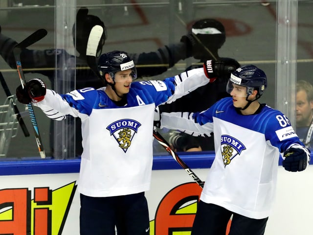 Sebastian Aho (links) und Teuvo Teräväinen. Sebastian Aho (links) und Teuvo Teräväinen.