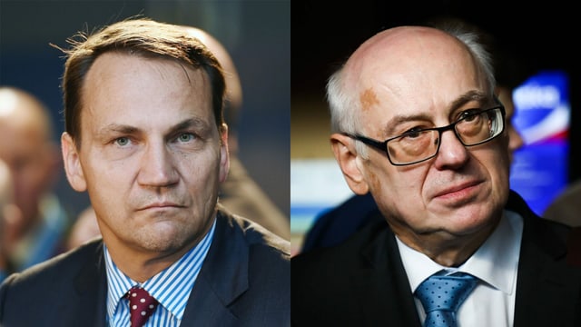 Radosław Sikorski und Zdislaw Krasnodębski Radosław Sikorski und Zdislaw Krasnodębski