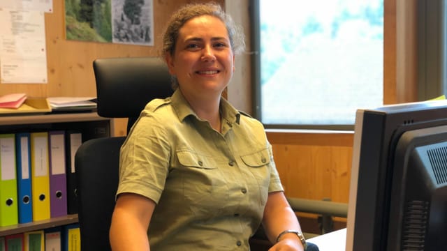 Sophia Steimle in ihrem Büro bei Pro Forst Sophia Steimle in ihrem Büro bei Pro Forst