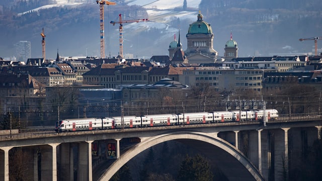 Panorama und Bern und Zug vorne dran Panorama und Bern und Zug vorne dran