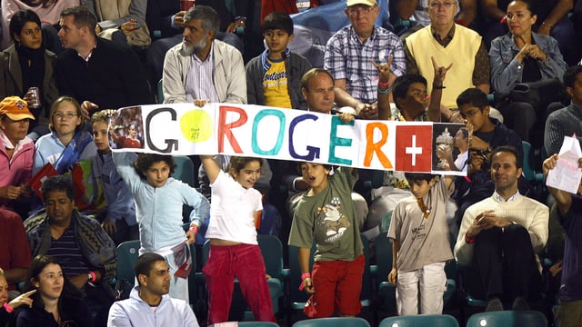 Federer-Fans in Dubai. 