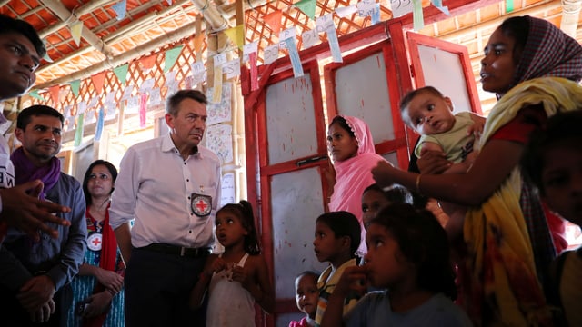 Peter Maurer zu Besuch bei Rohingyas Peter Maurer zu Besuch bei Rohingyas