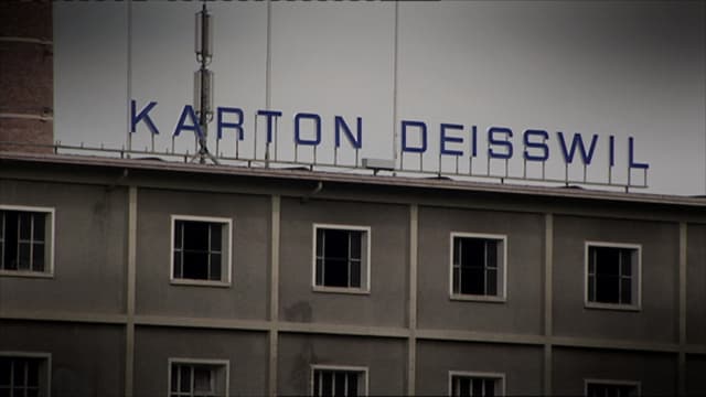 Das Logo der alten Kartonfabrik Deisswil. Das Logo der alten Kartonfabrik Deisswil.