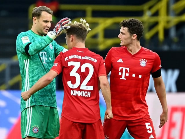 Die Bayern-Spieler. Die Bayern-Spieler.