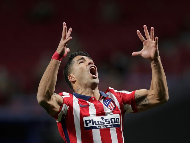 Atleticos Luis Suarez verzweifelt im Spiel gegen Betis Sevilla.