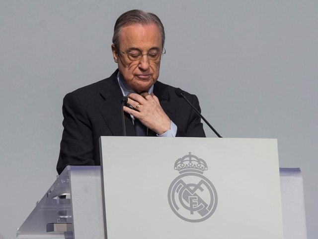 Real-Präsident Florentino Perez. Real-Präsident Florentino Perez.