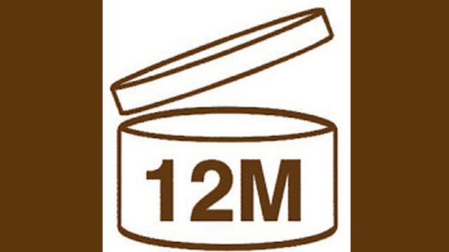 Logo für die Haltbarkeitsangabe von Kosmetika Logo für die Haltbarkeitsangabe von Kosmetika