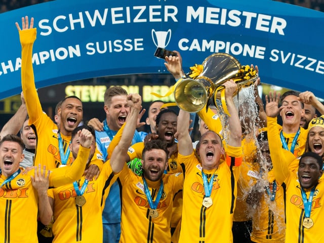 Young Boys jubeln Young Boys jubeln