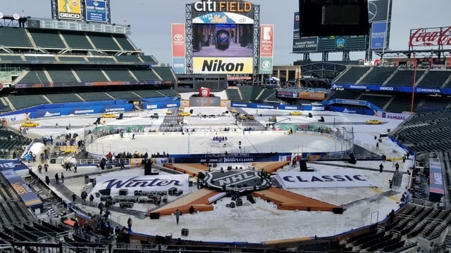 Ein Blick ins Citi Field, wo die Winter Classic stattfinden wird. Ein Blick ins Citi Field, wo die Winter Classic stattfinden wird.