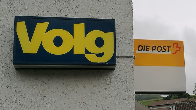 Volg und Postlogo Volg und Postlogo