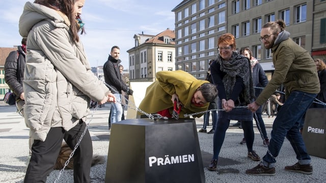Aktion auf dem Bundesplatz Aktion auf dem Bundesplatz