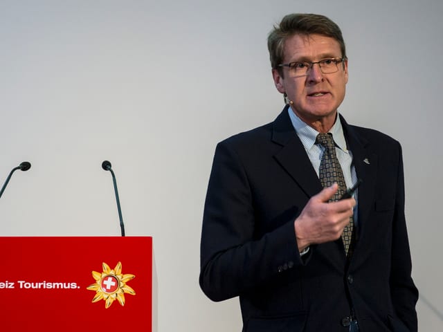 Haller an einer Veranstaltung von Schweiz Tourismus Haller an einer Veranstaltung von Schweiz Tourismus