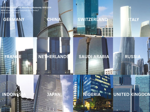 Bild mit Ausschnitten von Hochhäusern aus der ganzen Welt.